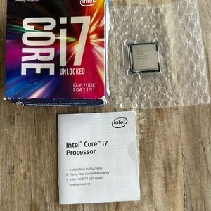 Intel Core i7-6700K 4.0 GHz (BX80662176700K) Processor Iga1151 Opened/Never Used